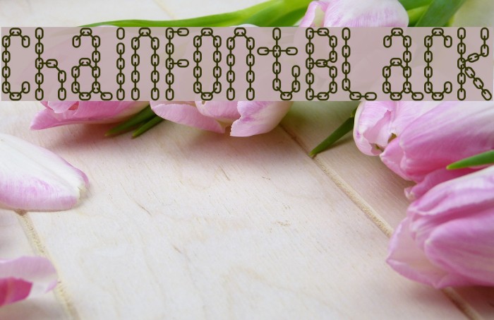 ChainFontBlack Font examples
