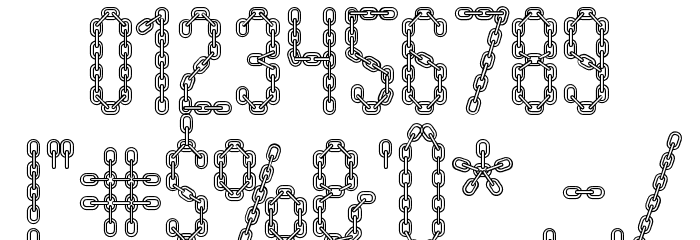 ChainFontOpen Font OTHER CHARS