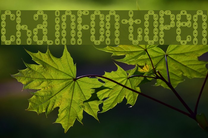 ChainFontOpen Font examples