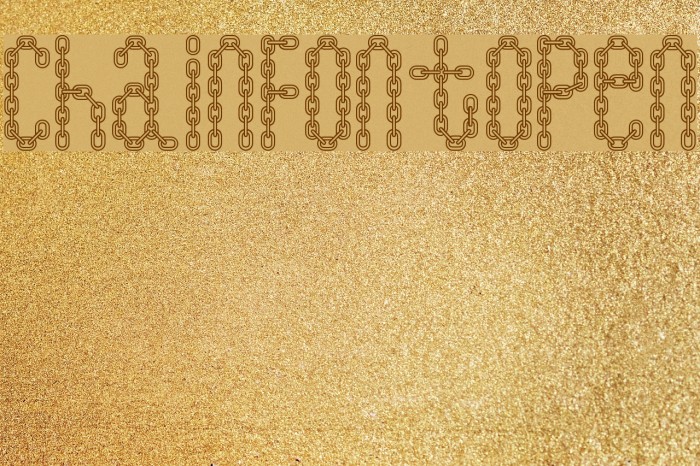 ChainFontOpen Font examples
