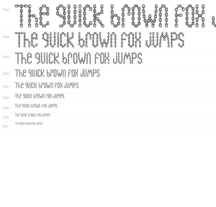 ChainFontOpen Waterfall