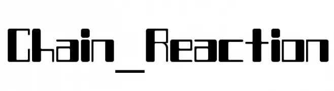 Chain_Reaction  font caratteri gratis