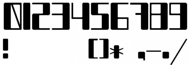 Chain_Reaction Font OTHER CHARS