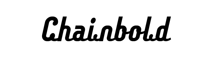 Chainbold  フリーフォントのダウンロード