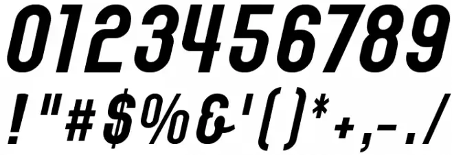 Chainbold Font OTHER CHARS