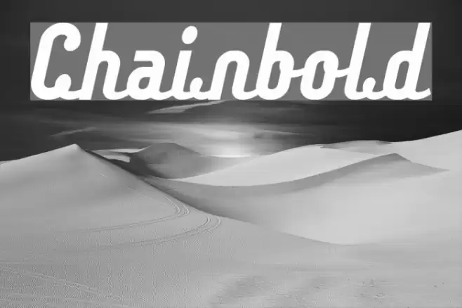 Chainbold Font examples