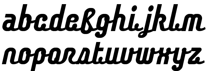 Chainbold Font LOWERCASE