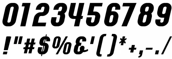 Chainexbold Font OTHER CHARS