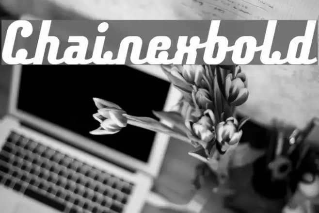 Chainexbold Font examples
