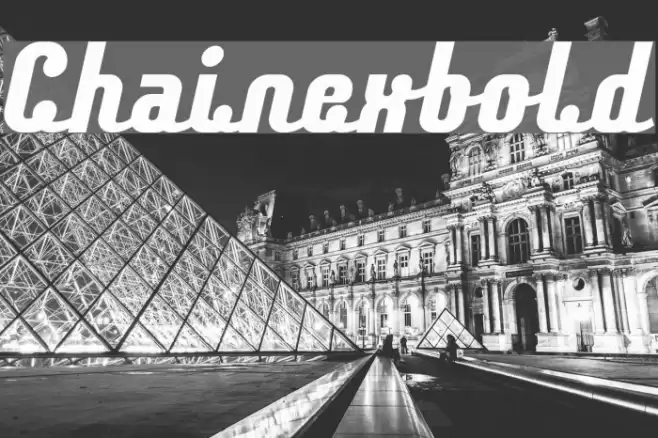 Chainexbold Font examples
