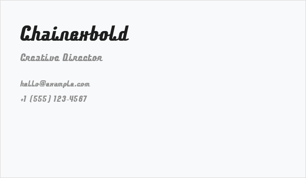 Chainexbold Business Card