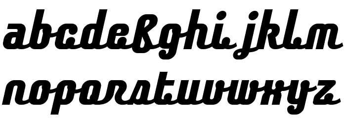 Chainexbold Font LOWERCASE