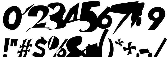 Chaingun Italic Font OTHER CHARS
