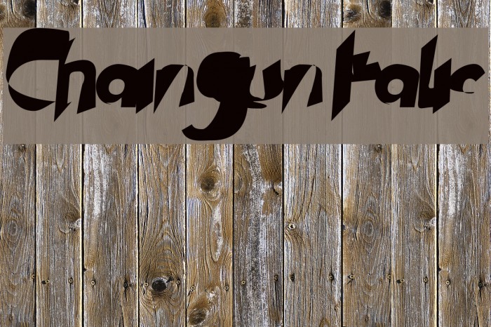 Chaingun Italic Font examples