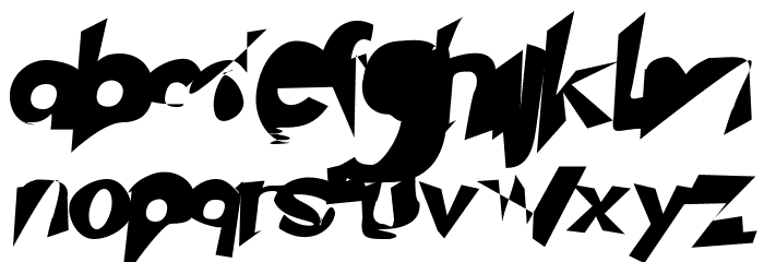 Chaingun Italic Font LOWERCASE