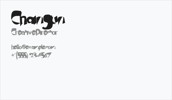 Chaingun Business Card