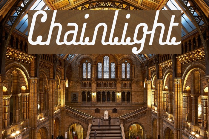Chainlight Font examples