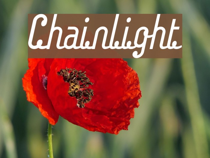 Chainlight Font examples