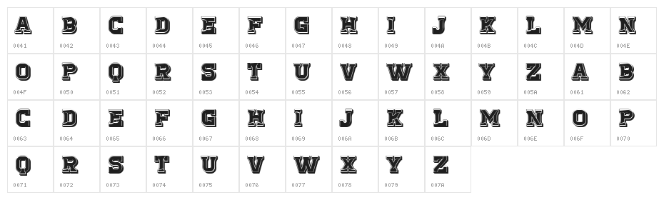 Chains Regular Character Map