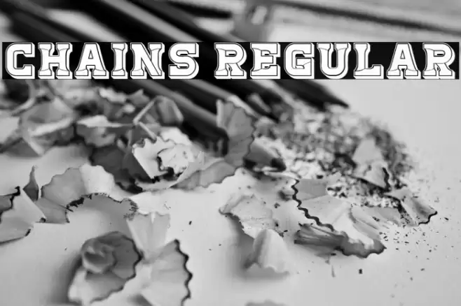 Chains Regular Font examples