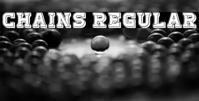 Chains Regular Font examples