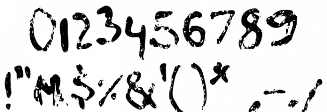 Chainsaw Carnage Font OTHER CHARS