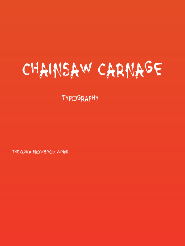 Chainsaw Carnage Poster