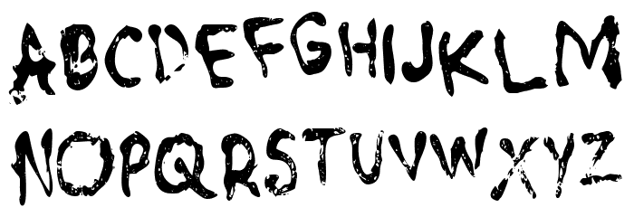 Chainsaw Carnage Font LOWERCASE