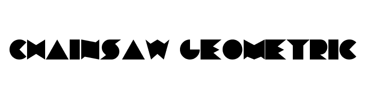 Chainsaw Geometric  baixar fontes gratis