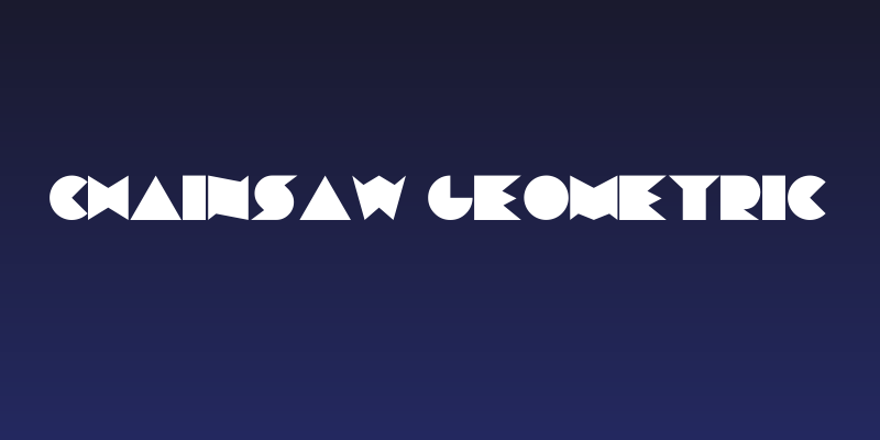 Chainsaw Geometric Social Header