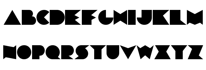 Chainsaw Geometric Font LOWERCASE