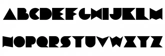 Chainsaw Geometric Font LOWERCASE