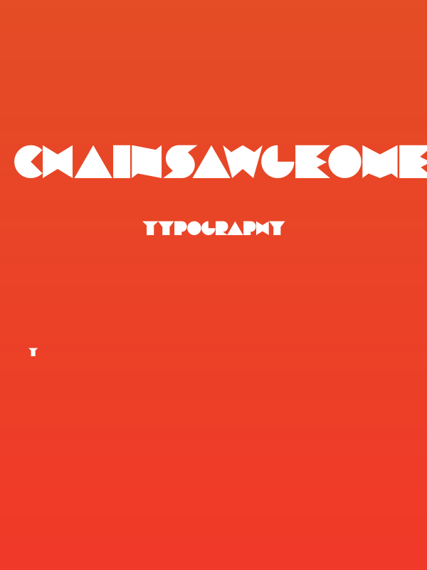 ChainsawGeometric Poster