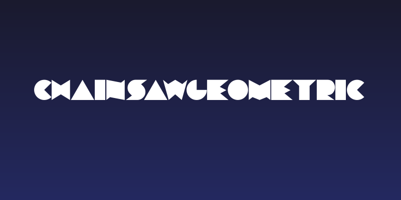 ChainsawGeometric Social Header