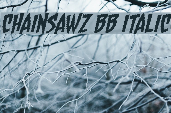 Chainsawz BB Italic Example 3