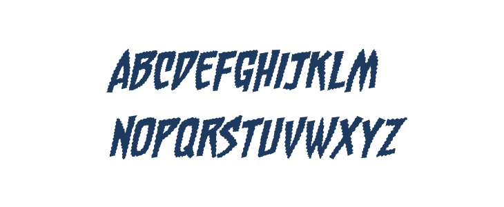 Chainsawz BB Italic Lowercase