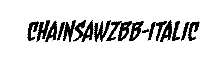 ChainsawzBB-Italic Polices