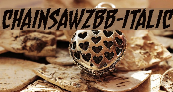 ChainsawzBB-Italic Polices examples