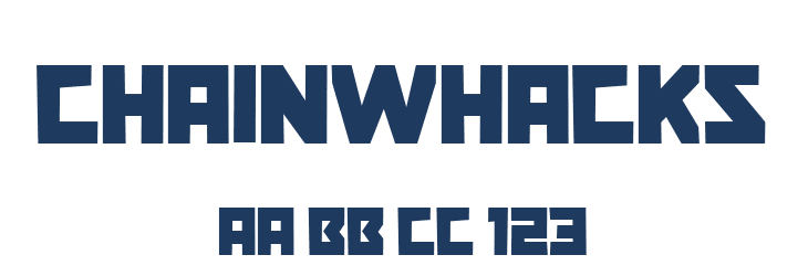 Chainwhacks Font Preview