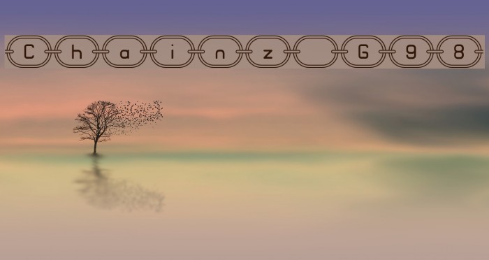 Chainz G98 Font examples