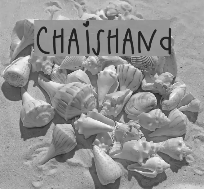 ChaisHand Font examples