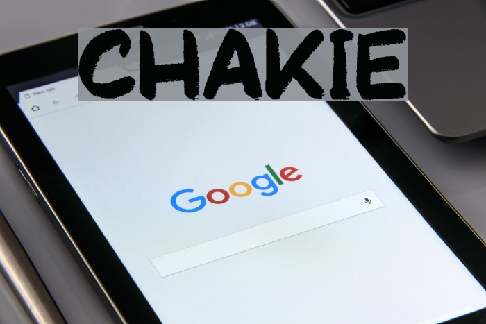 Chakie Font examples