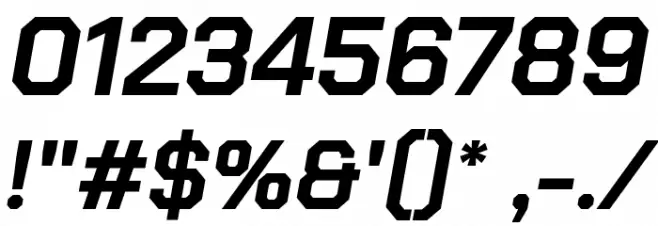 Chakra Petch Bold Italic Font OTHER CHARS