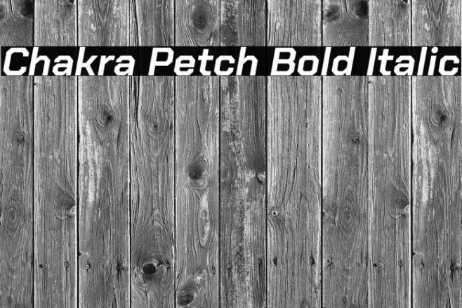 Chakra Petch Bold Italic Font examples