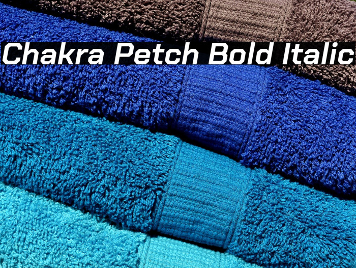 Chakra Petch Bold Italic Font examples