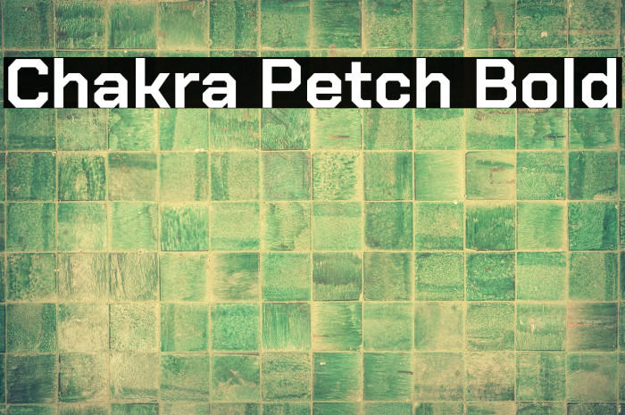 Chakra Petch Bold Font examples