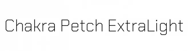 Chakra Petch ExtraLight  Fuentes Gratis Descargar