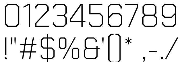 Chakra Petch ExtraLight Font OTHER CHARS