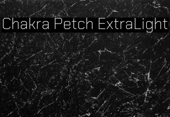 Chakra Petch ExtraLight Example 1