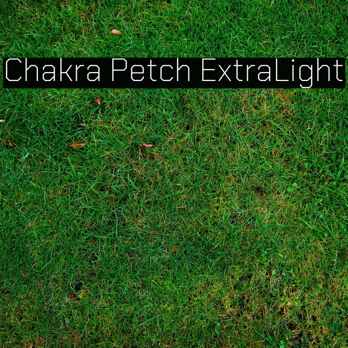 Chakra Petch ExtraLight Font examples